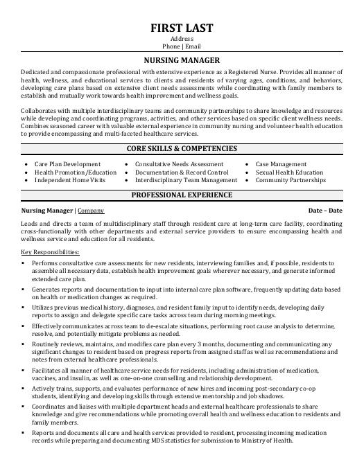 Healthcare Resume Templates, Samples & Examples | Resume Templates 101